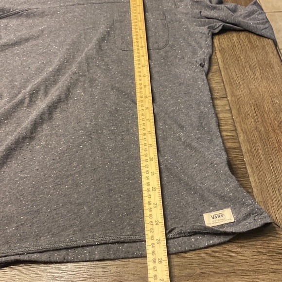 Vans  off the wall Medium men tshirt front pocket space gray short sleeves - Picture 8 of 8
